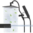 thumbnail image 1 of All Metal Shower Head ‘‘ High Pressure Rainfall Shower Head Showerhead Combo/Handheld Shower Wand ‘‘ Adjustable Curved Shower Extension Arm ‘‘ Hose Shower Head Holders Chrom, 1 of 8