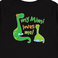 thumbnail image 4 of Inktastic My Mimi Loves Me Grandson Dinosaur Boys Long Sleeve Toddler T-Shirt, 4 of 5