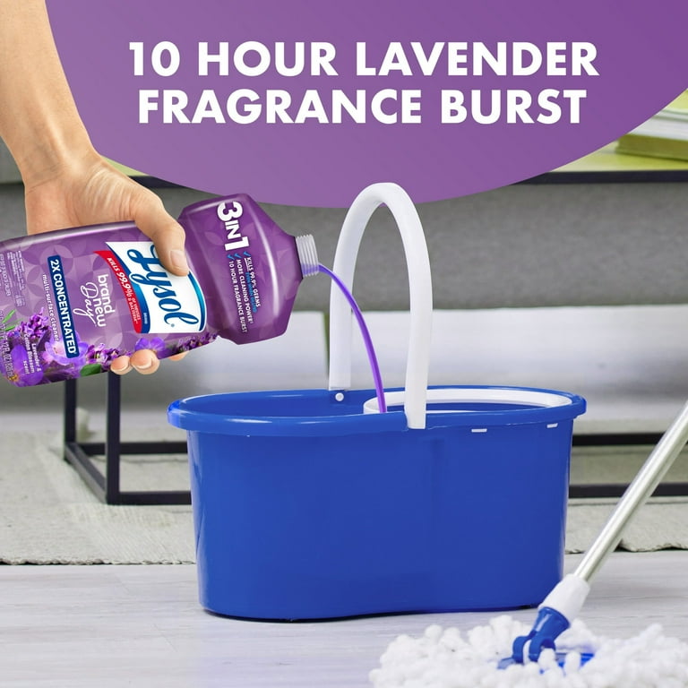 2 Pack) Lysol® Multi-Surface Cleaner, 2X Concentrated, Pourable