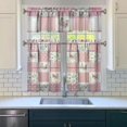 thumbnail image 3 of Vintage Floral Farmhouse Curtains 36 Inch Short - 3 Panel Boho Country Set with Rustic Wildflowers, Rod Pocket, 3 of 6