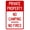 Warning Sign 3, variant on Private Property Do Not Enter Warning Sign - 8"x12", Security Metal Decor for Business, Office, Road, Street, Home, Yard, Garden