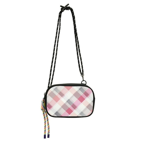 Stylish Printed Crossbody Phone Purse Zipper With Detachable Strap Daily Essentials Classic Tartan Plaid