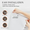thumbnail image 4 of ZOPZO Blackout Curtains with Hook-and-Loop, Star White, 31W x 51L Inch, Easy Install for Kitchen and Bedroom Windows, 4 of 9