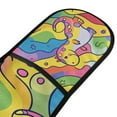 thumbnail image 4 of Yayeee Double Oven Mitt Kitchen Heat Resistant Baking 35" x7" Quilted Glove, Vibrant Dinosaur, 4 of 6