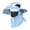 Blue, variant on Solar Powered USB Rechargeable Sun Hat with Fan, Wide Brim Cooling Hat for Hiking Fishing Outdoor Summer