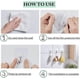 thumbnail image 5 of 50pcs Transparent Adhesive Hooks, Large Transparent Adhesive Hooks For Hanging, Waterproof Oilproof And Rustproof Wall Hooks, 5 of 5