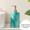 thumbnail image 3 of Siaomo Soap Dispenser with Pump, [8.45 oz] Resin with Marble Finish, Hand Soap Dispenser for Bathroom, Dish Soap Dispenser for Kitchen, Refillable Liquid - Green Marble, 3 of 9