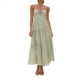 thumbnail image 2 of Vestido Fluido con Tirantes Finos y Corsé para Mujer, Ideal para Vacaciones en la Playa o Como Invitada de Boda Verde L, 2 of 10