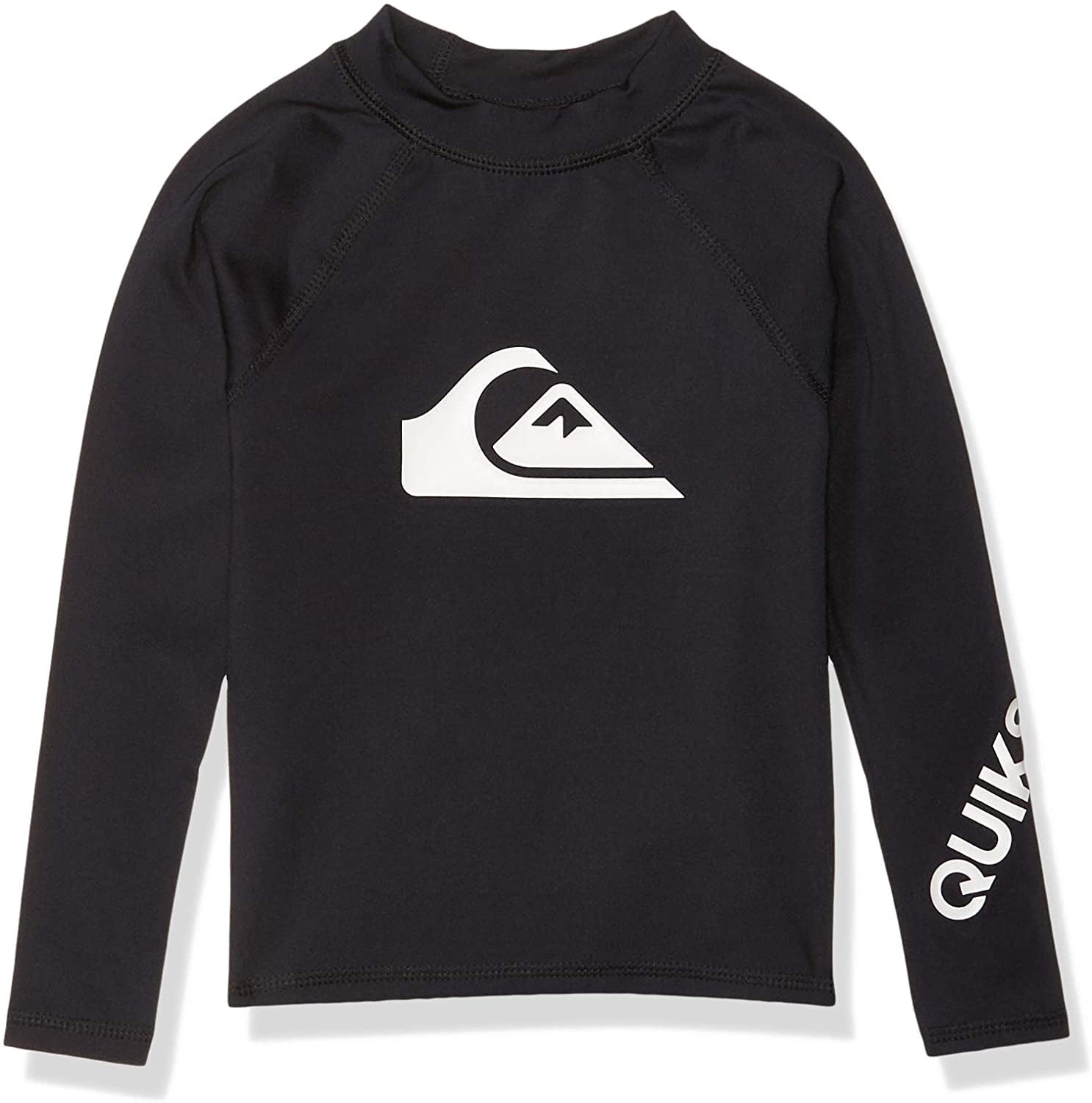 Quiksilver Boys' Little Time Long Sleeve Rashguard Surf Shirt, Black, 3 ...