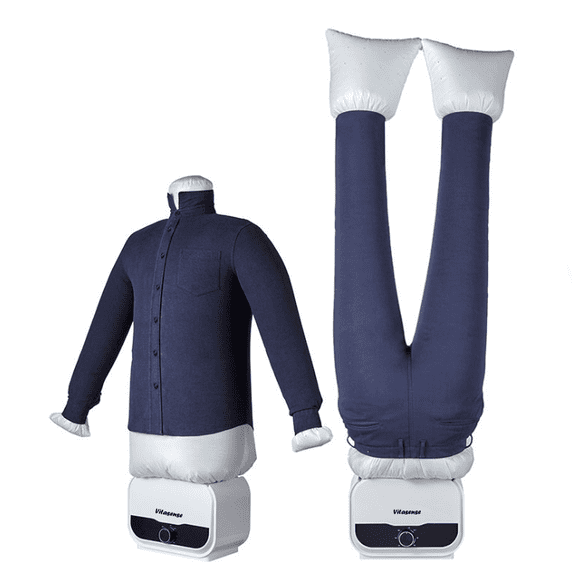 Plancha Automática de Ropa Vitasense con Maniquí Inflable, Secadora y Desarrugadora de Camisas y Pantalones con Aire Caliente