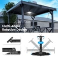 thumbnail image 2 of Luces solares FabStyl de doble cabezal, 3000 lm, IP65, resistentes al agua, 2 of 6