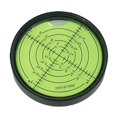 

1pc Metal Horizontal Bubble High Precision Level Bubble Round Level 60*10mm