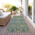 thumbnail image 5 of Addison Rugs Chantille Indoor/Outdoor Transitional Moroccan Teal Washable Runner Rug, 2'3" x 7'6", 5 of 5