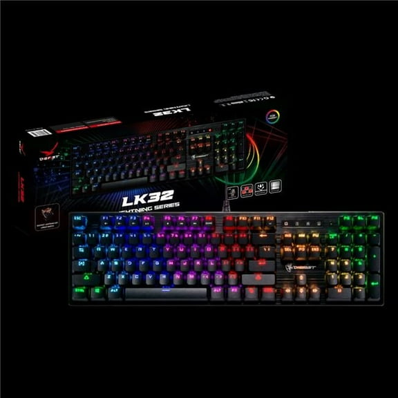 Mechanical RGB Gaming Keyboard, Optical Linear Switches 100 million durability, Water-Resistant Design