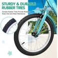 thumbnail image 4 of MOONCOOL 16 inch Kids Tricycle, Single-Speed Three Wheeled Bike for 3'9" to 4'9" 3-13 Year Old Boys & Girls, Children Stable Trike with Large Rear Basket, 4 of 8
