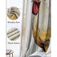 thumbnail image 3 of Retro Rooster Blackout Curtains for Bedroom Living Room Darkening Curtains 84 Inch Length 2 Panels Set White Animals Wooden Watercolor Window Curtain Insulated Window Treatment Grommet Drapes 52"x84", 3 of 9