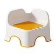 thumbnail image 3 of Taburete para niños, taburete para pies, respaldo antideslizante portátil, reposapiés multiusos, taburete para cambiar zapatos para cocina, sala de es Naranja, 3 of 8