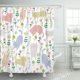 thumbnail image 1 of Cortina ABPHQTO Patrón Lindo Gatos Divertidos y Flores 160x180 cm, 1 of 1
