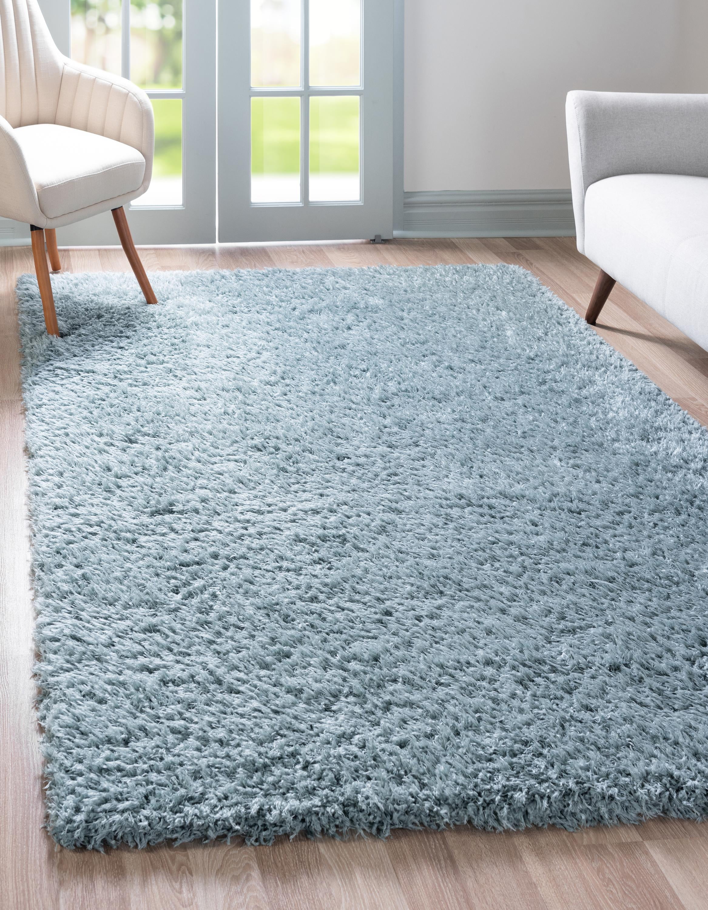 Unique Loom Marilyn Monroe Opulence Shag Collection Area Rug - (5' 1" x 8' Rectangle Niagara)