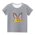 thumbnail image 2 of Edvintorg Cute Easter T-Shirt for Kids Boys Girls Summer Tshirt 2025 Fashion Printed Round Neck Short Sleeve Tee Top 3-14Years Schools Outfit Children's Clothing, 2 of 6