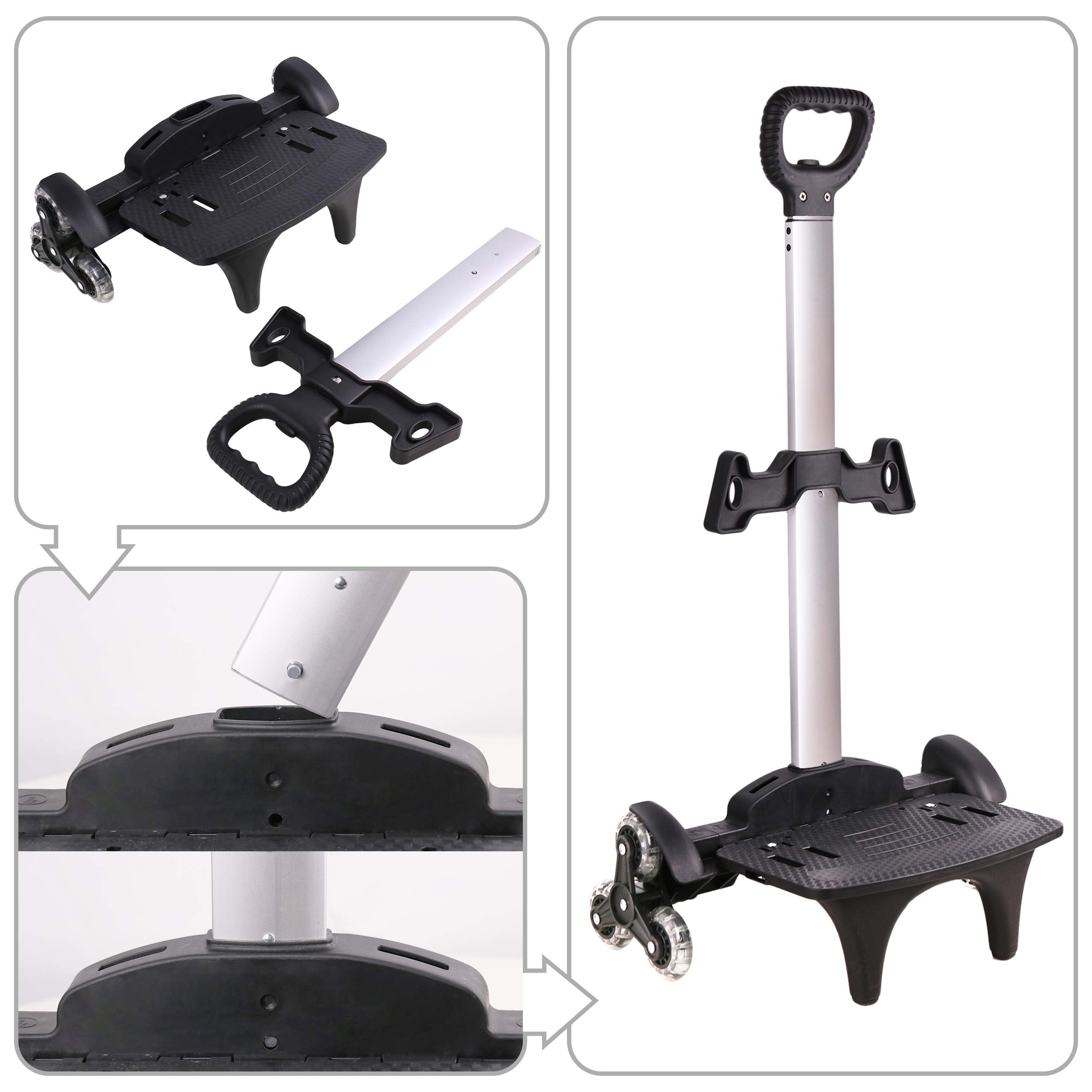 Backpack Trolley Wheeled Cart,Backpack Hand Truck Folding Schoolbag