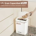 thumbnail image 5 of PrettyCare 2 Packs Trash Cans, 4.6 Gal Automatic With Lid Touchless Small Plastic Garbage Can, for Kitchen,Living Room,Bedroom, Bathroom, White, GW01, 5 of 13