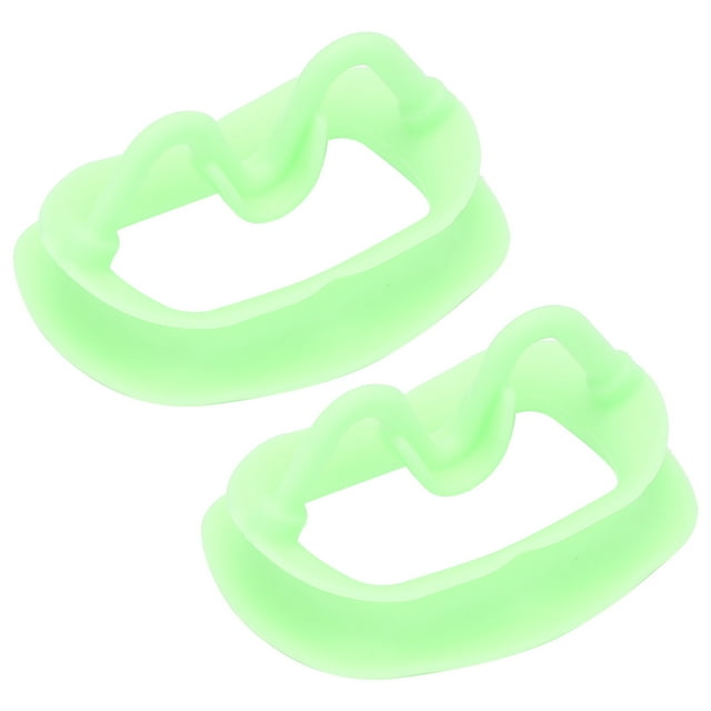 Silicone Mouth Opener,2pcs Silicone Cheek Retractor Reusable Portable Mouth Opener for Oral Inspection