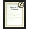 thumbnail image 2 of Gallery Solutions Black Wood Document Frame, 8-1/2 by 11-Inch, 2 of 5