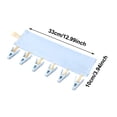 thumbnail image 3 of Portable Hanging Clothes Pegs, Foldable Travel Clothesline with 6 Clips for Socks & Underwear, 3 of 4