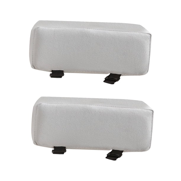 Almohadilla para reposabrazos de silla con soporte para codos universal con correa ajustable, cómoda y suave gris