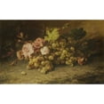 thumbnail image 2 of Margaretha Vogel Roosenboom 14x11 Gold Ornate Wood Frame and Double Matted Museum Art Print Titled - Still Life with Grapes (C. 1880 - C. 1896), 2 of 4