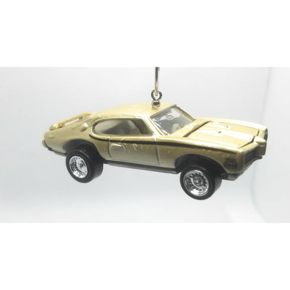 Christmas Ornament for 1969 Pontiac GTO Judge Gold