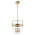 thumbnail image 2 of Hunter - Karloff 3-light Alturas Gold, Medium Size Pendant Light, Dimmable, Casual Style, Urn Shaped, for Bedrooms, Dining, Living Rooms - 19834, 2 of 7