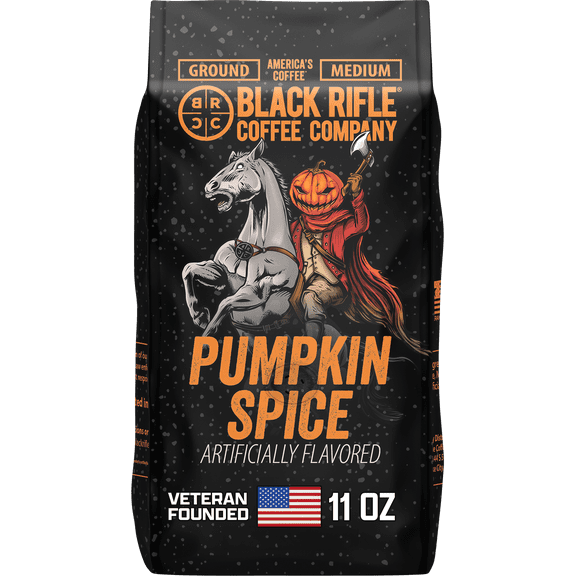 Black Rifle Coffee Pumpkin Spice, Medium Roast, Ground Coffee, 11oz