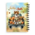thumbnail image 2 of Hello Fall Autumn Basenji Pumpkins Pickup Truck Spiral Bound Journal African Barkless Dog Lover 5x7in Spiral Notebook - 13011, 2 of 5