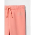 thumbnail image 2 of Pantalones deportivos para niñas con el logotipo de GAP, rosa té, 12 a 18 m, 2 of 2