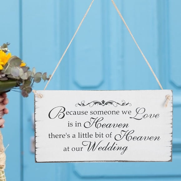 Wooden Ornament Gift Memorial Plaque Board, Wall Plaque Hanging Sign, Reminder Plaque Weldding Birthday for Bride Groom