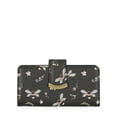 thumbnail image 3 of Time and Tru Women's Alexandra Slim Tab Wallet, Floral Bee Print, 3 of 4