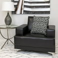 thumbnail image 3 of Parkland Collection Transitional Interlocking Black 20" x 20" Pillow, 3 of 7