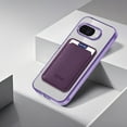 thumbnail image 5 of For Google Pixel 9A Magnetic Clear Wallet Phone Case,Magnetic Detachable Card Holder,Compatible with Mag-Safe,Military-Grade Protection,Shockproof Transparent Thin Fit Phone Case,Purple, 5 of 7