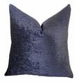 thumbnail image 4 of Plutus Zig Along Indigo Handmade Pillow, (20" x 30" Queen), 4 of 4