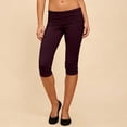 thumbnail image 2 of Gunia Capri Pants For Women Casual Pure Color Slim Fit Capri Leggings Pants Summer Pants, 2 of 6