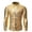 Gold, variant on TIHLMK T-Shirts Blouse Men Autumn Lapel Cool Sequined Casual Hot Gold Process Dance Shirt Dark Blue