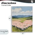 thumbnail image 4 of Stupell Industries Transitional Heart Shaped Flower Field White Framed Giclee Art, 11 x 14, by The Prints Vibe, 4 of 8