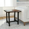 thumbnail image 2 of Yosemite Zealand Trestle End Table in Dark Brown, 2 of 5