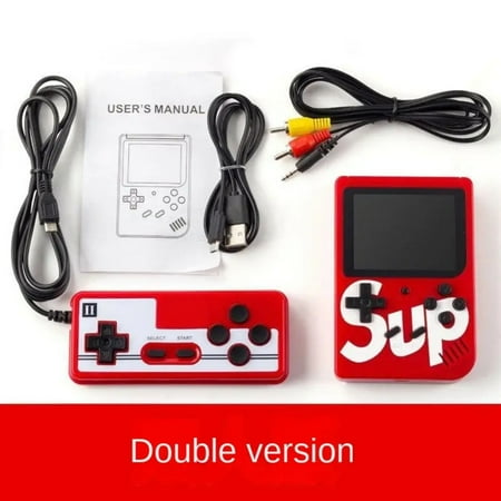 

SHENZHXULIZX Vintage Classic Sup Mini Handheld Game Console Perfect for Retro Gamers and Collectors - Portable Nostalgic and Fun Gaming Device with Built-In 400 Games Rechargeable Batt