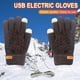 thumbnail image 1 of Xihbxyly dias de estreno Guantes calefactables para USB, manoplas calefactables para mujer, cálidos calefactables para doble cara para invierno, manos completas, recargables para USB, 1 of 1