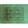 thumbnail image 1 of Ahgly Company Indoor Rectangle Oriental Turquoise Blue Traditional Area Rugs, 6' x 9', 1 of 4