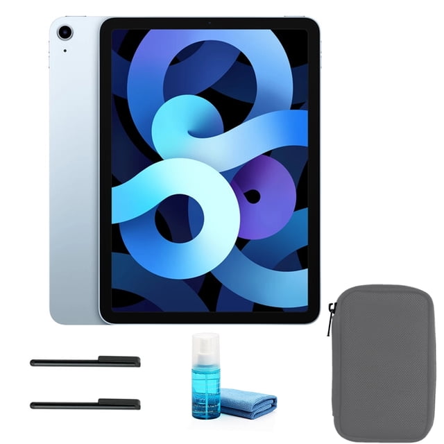 Apple iPad Air 10.9 Inch (64GB, Wi-Fi Only, Sky Blue) with Gray Sleeve Apple MYFQ2LL/A-17