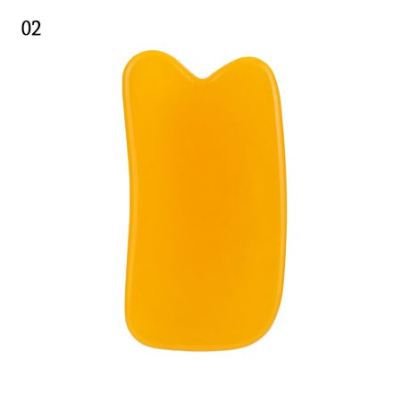 Resin Heart Shape Scraping Skin Care Tool Acupuncture Scraper Face Massager SPA Massage Guasha Board 02-9.4X4.8CM